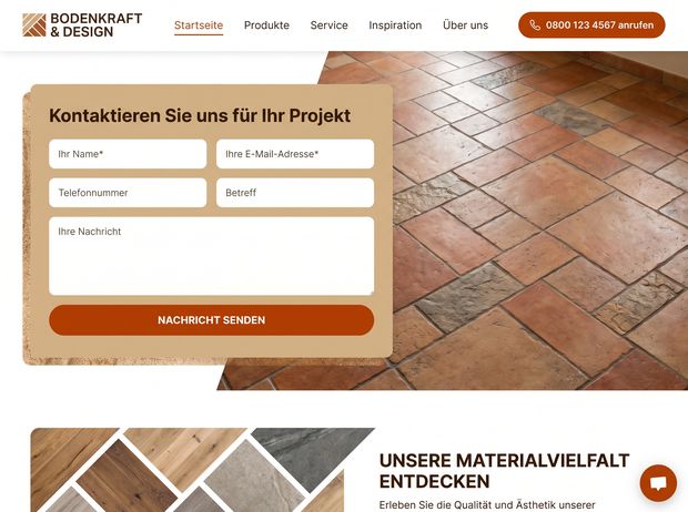 Bodenleger Website von Elyoss
