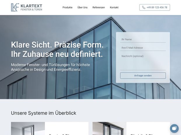 Fensterbau Website von Elyoss