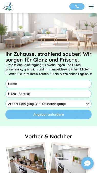 Reinigung Website von Elyoss