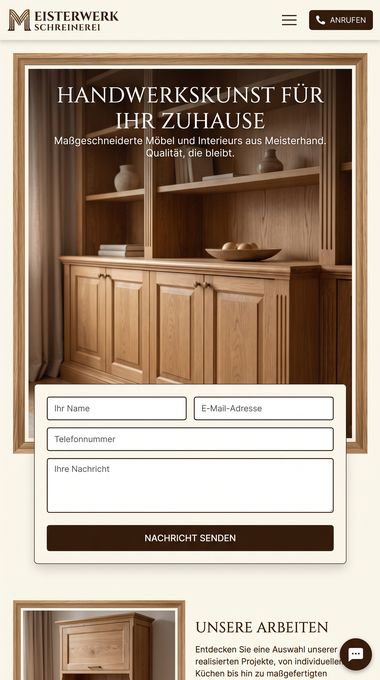 Tischler Website von Elyoss